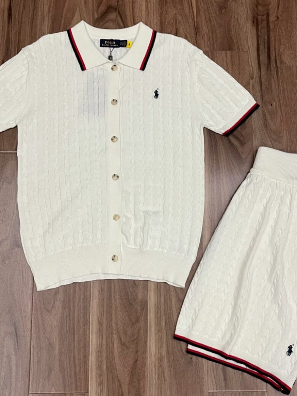 Polo Ralph Lauren Cable Knit Two Piece Skirt Set - Picture 2 of 9